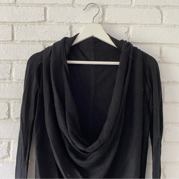 Lululemon Black Faux Wrap Long Sleeve Pullover Sweater Shirt Women’s Size Medium - Picture 2 of 7